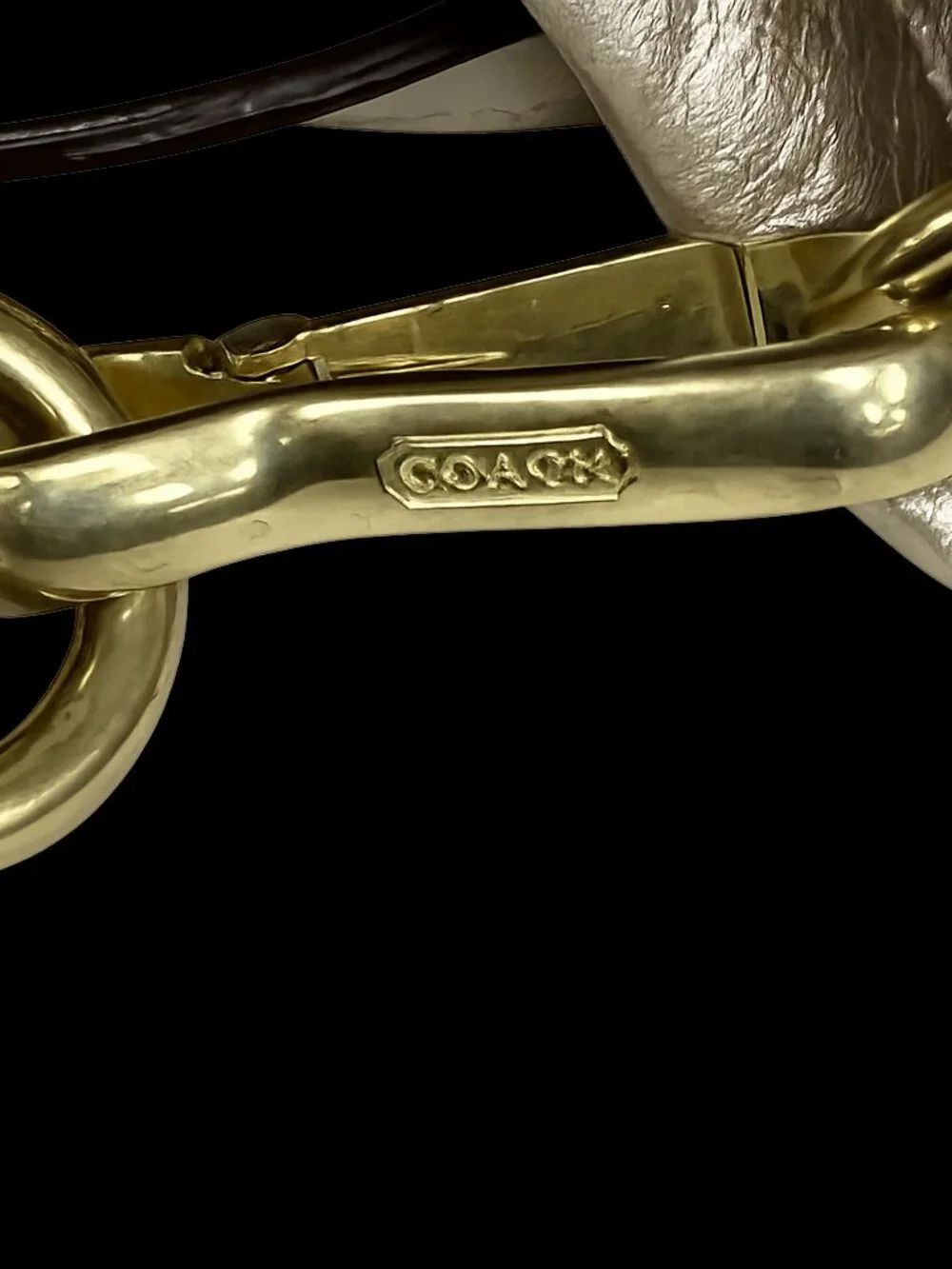 Coach Audrey Andie Cinch Tote Gold Leather Slouchy Buckle Bag Shoulder & Satchel - Picture 8 of 8